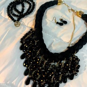 Black and Gold Necklace